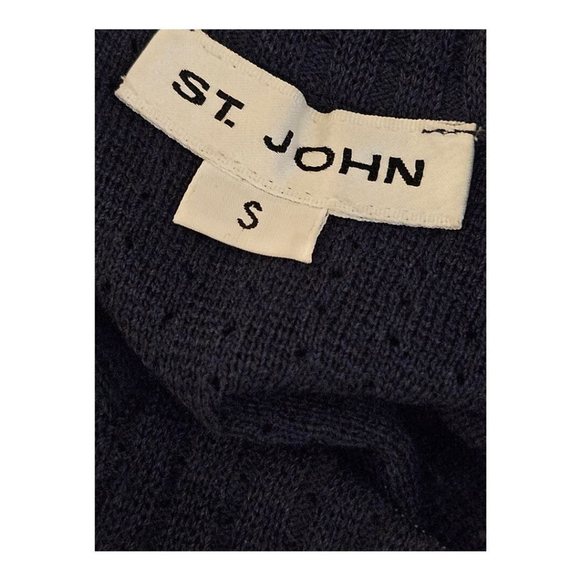 St. John Knit Top, Size S, Navy - Picture 3 of 14